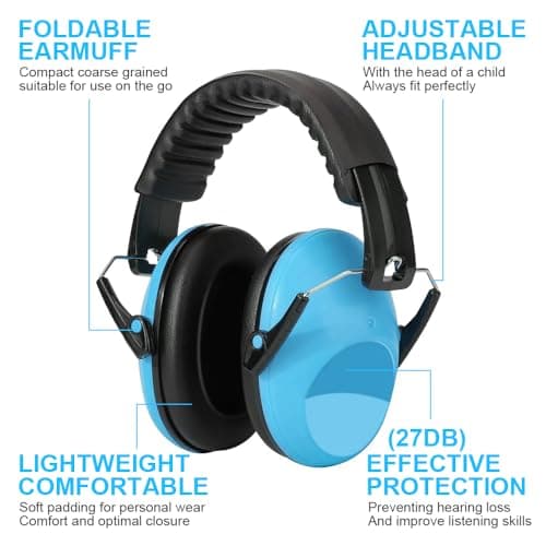 JOAASU 6 Pack Kids Ear Defenders, Ear Defenders Children, 26dB SNR Noise Cancelling Headphones for Kids, Soft Childrens Ear Headphones Ear Muffs, for Boys, Girls, Toddlers, Child — view 4