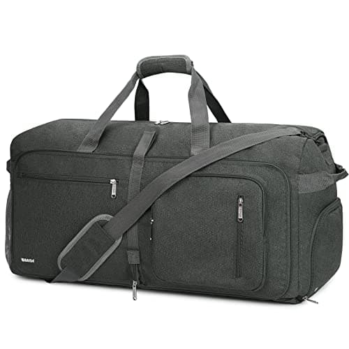 WANDF 65L Large Travel Holdall Duffle Luggage Bag Foldable