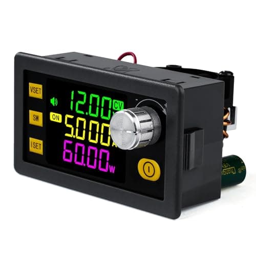 Jadeshay DC Converter,DC 6-36V to 0-36V 120W 6A Step-Up/Step-Down Converter Power Supply Module Programmable Buck Boost Converter voltage Stabilized Regulator with Color LCD Display