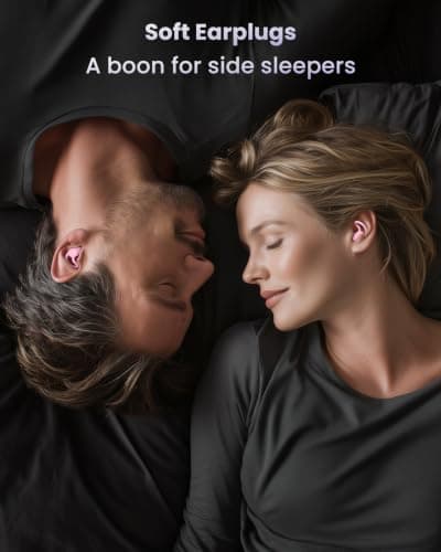 Ear Plugs for Sleep, Noise Cancelling Ear-Plugs Reusable Soft Silicone Earplugs for Sleeping, Snoring Partner, Travel, Deep Focus, Side Sleepers, Work & Studying, Comfortable,Pink 2Pairs — view 6