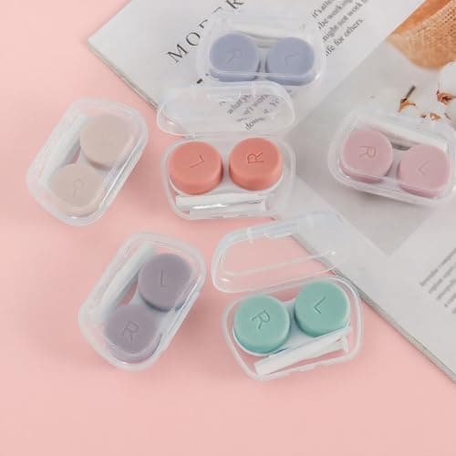 Lumivra 6 Pack Contact Lens Cases – Portable Contact Lens Containers with Secure Lids – Compact Travel Lens Holders – Leak-Proof, Easy to Carry, Assorted Colors for Daily and Travel Use — view 4