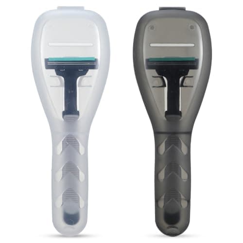 Oruola 2PCS Razor Case,Portable Razor Travel Case,2 Colors