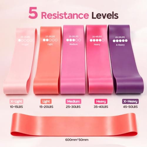 Resistance Bands, Exercise Bands Resistance Bands With 5 Resistance Levels — view 2