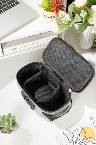 Stasheeze Faraday Pouch Smell Proof Bag Container Case Odour Proof Bags Carbon Lined Storage Bag 21x11x8CM Waterproof TSA Lockable Bag (Grey) RFID Blocking — view 5
