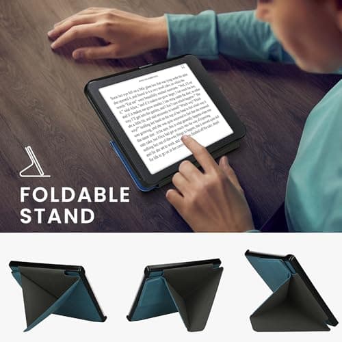 kwmobile Cover for Pocketbook Era/Era Color Case - Slim PU Leather eReader Cover with Stand and auto sleep funktion - Petrol — view 4