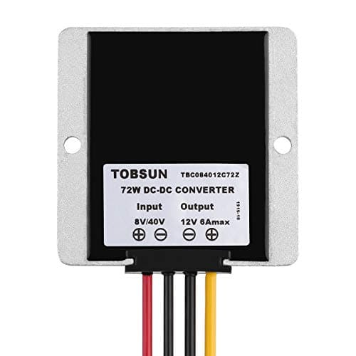 HOMELYLIFE DC Voltage Reducer Automatic Buck Boost Converter DC 8V-40V to 12V 6A 72W Step Down Up Regulator Waterproof Module Transformer for Golf Cart Club Cart — view 6
