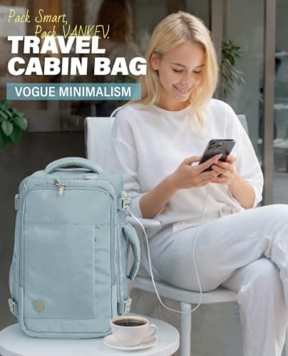 VANKEV 40x20x25 Ryanair Cabin Bag Underseat Travel Backpack Hand Luggage — view 2