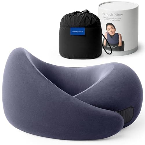Ostrichpillow GO Travel Pillow, 360° Memory Foam support, Soft & Washable