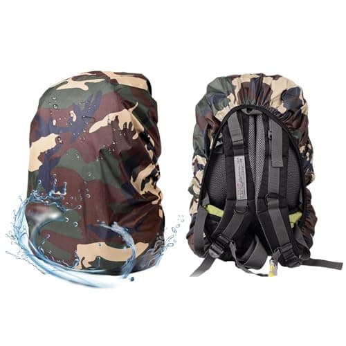 Bomiclss 2 Pack Cover for Backpack 20-28L Small Waterproof Rain Cover for Backpack Waterproof Bag Cover Small for Hiking Cycling Camping Travel (L)