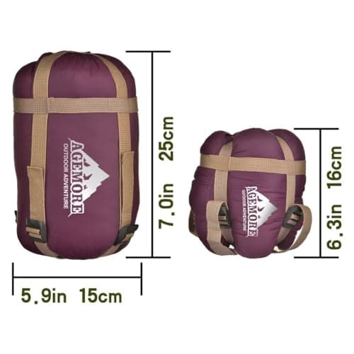 Agemore Ultra-light Compact Envelope Sleeping Bag for Camping — view 6