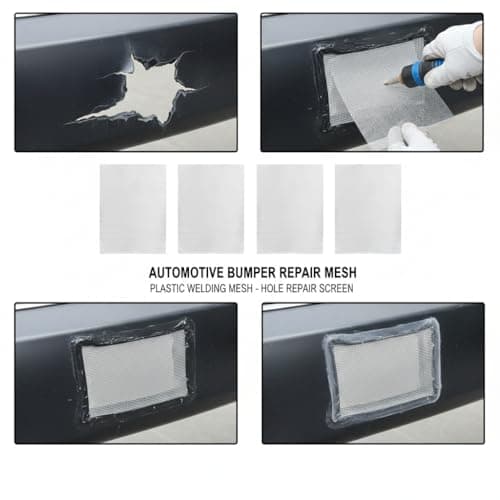 DOITOOL 5 Pcs Bumper Repair Kit Mesh - 15x5cm Pre-Cut Stainless Steel — view 2