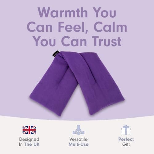 Zhu-Zhu Wheat Bags Microwavable Lavender Body Wrap Heat Pad, Purple Fleece — view 2