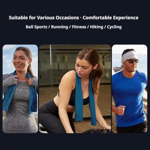 XDGJTBFMY Cooling Towel, 2PCS 100x30cm Ice Towel with Storage Bottle,Microfibre Gym Towels,Lightweight Quick Dry Towels for for Golf,Sport,Running,Gym,Camping,Workout & More Activities — view 6