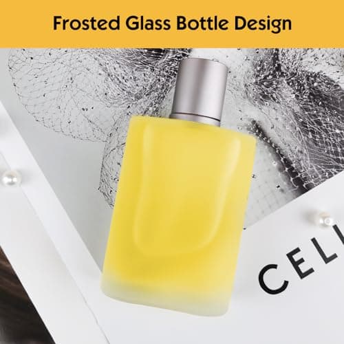 Bohoray 50ml Empty Glass Perfume Atomiser, Clear Glass Atomiser Spray Bottles, Refillable Spray Perfume Bottles Fine Mist Cosmetic Container for Travel (Grey Cover) — view 4