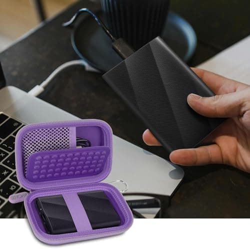 GWCASE for Samsung T9/T7/T7 Shield SSD Case, Anti-Shock, Purple — view 6