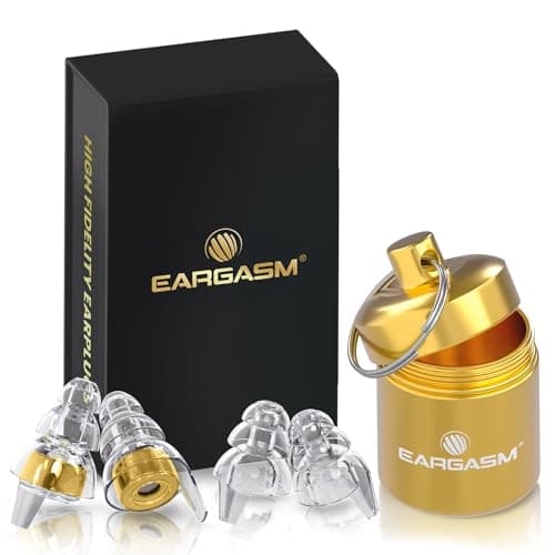 Eargasm High Fidelity Gold Earplugs for Concerts, Festivals, Musicians, DJs, Night-Life, Motorcycle Hearing Protection - Reusable Ear Plugs for High Fidelity Noise Reduction up to 21 dB — view 2