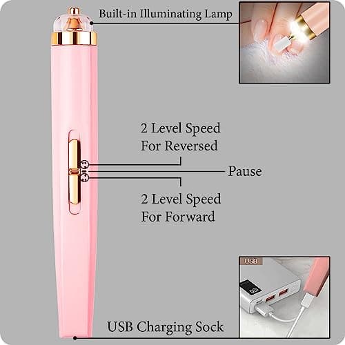 Rechargeable Electric Nail Drill 5-in-1 Manicure & Pedicure Nail Kit — view 2