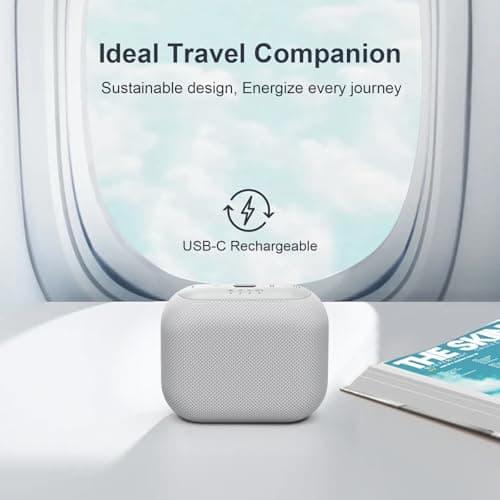 ANJANK Mini Portable Travel White Noise Sound Machine for Adult Kid Baby, with 20 Soothing Sounds, Powerful Battery, 30-Level Volume, Sleep Timer, Noise Canceling for Sleeping, Home, Registry Gift — view 5