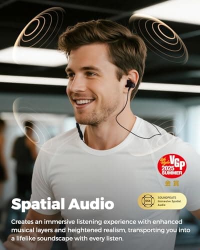 SoundPEATS Q40 HD Neckband Bluetooth Headphones with LDAC, 20 Hours & IP67 — view 5