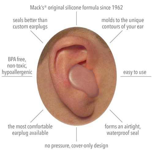 Mack's Pillow Soft Ear Plugs (2 Pair) - Beige — view 2