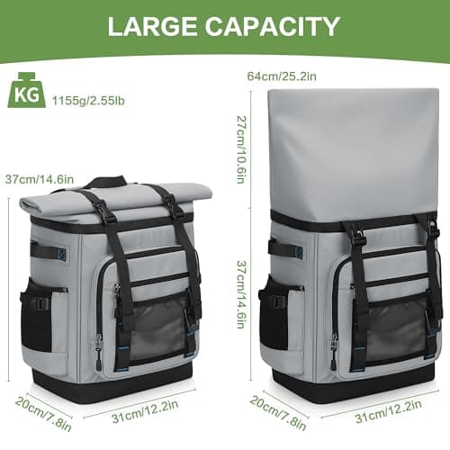 Youngoa 40L Cooler Backpack, Large Leakproof Insulated Cool Bag Rucksack — view 2
