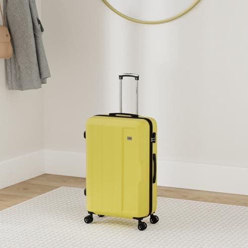 55x35x20 Cabin Suitcase Carry on Suitcase Hard Shell Hand Luggage Cabin Bag Case Approved For Ryanair EasyJet 2 Small Fits 8kg 10kg 35 Litre Capacity + 3 Digit Lock + Telescopic Handle Cabin Luggage — view 2