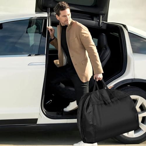 8" Gusseted Heavy Duty Garment Bags for Travel 43" Suit Bags for Closet Storage Hanging Clothes Bag with Pockets Mens Suit Holder for Shirts, Coats, Dresses, 3 Pack — view 5