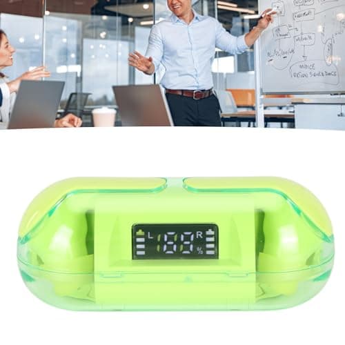 flexman TM20 Language Translator Earbuds, BT5.3 Touch Mode Multilingual Translation 280H Standby Online Translation Two Way Translator Device for Business Travel (Green) — view 3