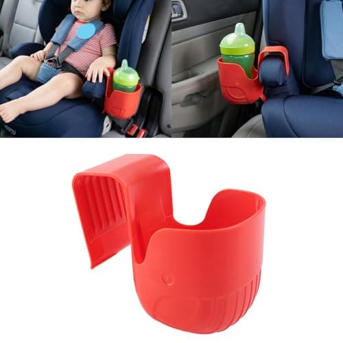 ABS Ride Cup Organizer for Travel Seating Areas, Clip-on Drink Holder Design, Daily Commute Helper, Single Pack Seat Side Beverage Organizer Travel Bottle Rest Caregiver Ride Accessory Commute Road — view 2