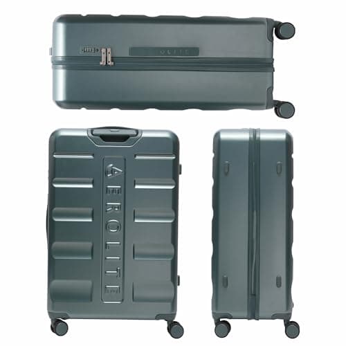 Aerolite Premium Large 28in 100L FlexShell Hard Shell 8 Wheel Suitcase — view 5