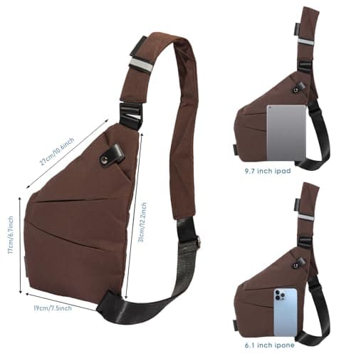 Ovecat Unisex Anti Theft Sash Sling Crossbody Bag — view 4