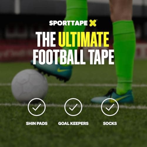 SPORTTAPE 6 Rolls Football Sock Tape, 5cm x 4.5m, Mint Green, Cohesive — view 4