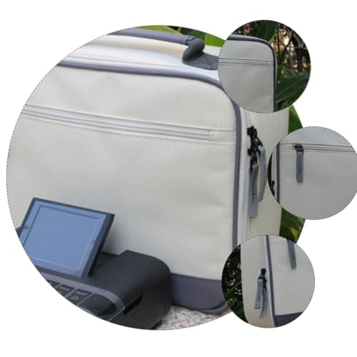DEARMAMY White Cloth Portable Pouch for Travel Projector and Accessories — view 3