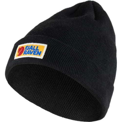 FJALLRAVEN Unisex Vardag Classic Beanie Beret, Black, One Size UK