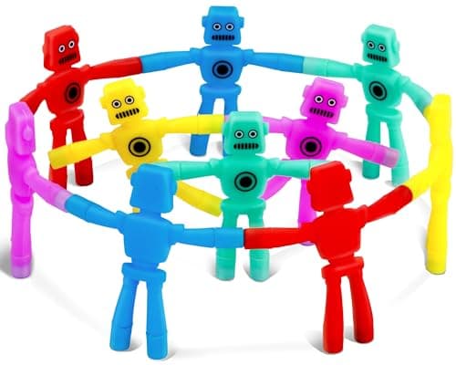 10Pcs Magnetic Travel Toys, Magnetic Robot Fidget Toys for Kids