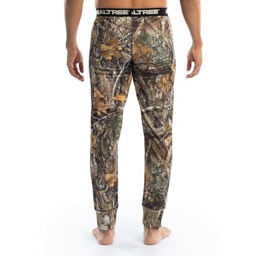 Realtree Men's Polyester Performance Baselayer Thermal Underwear Long Johns Bottom Base Layer Edge Camo, X-Large — view 2