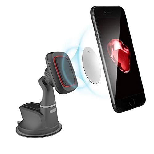 IWIO Magnetic Windscreen/Dashboard Car Universal Mobile Cradle Phone Holder compatible with Micromax Canvas Infinity Pro - BLACK — view 3