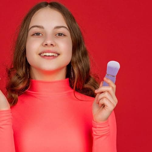 Mini Retractable Makeup Brush for Cheeks, Travel Blush Brush — view 5