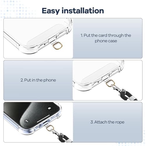 caslord Phone Lanyard with 2 Transparent Durable Patches — view 6