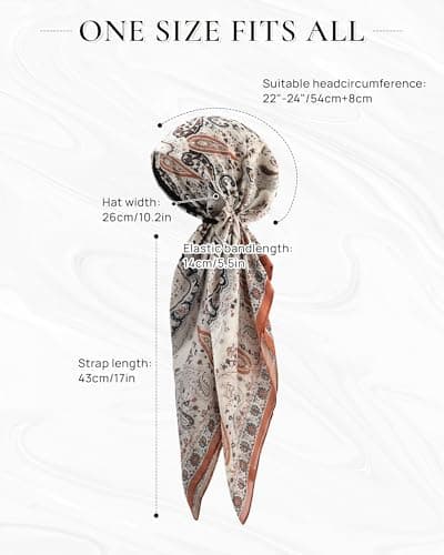 Mesovor Pretied Bamboo Turban Chemo Headwear for Women Hair Loss Bandanas — view 3