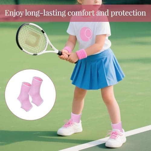 Miiqxx 2 Pair Pink Kids Ankle Support for Ligament Damage,Ankle Support for Sprained AnkleSupport Kids,Ankle Braces Socks Stabilizes Joints & Prevents Sprains — view 5