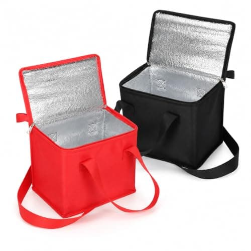 2 Pcs Small Cooler Bag, Small Cool Bags, Cooler Bag Small, Thermal Cooler Bag for Work School Travel, Office Meals and Outdoor Activities, Camping, Picnic, Beach, Bbq and Gift