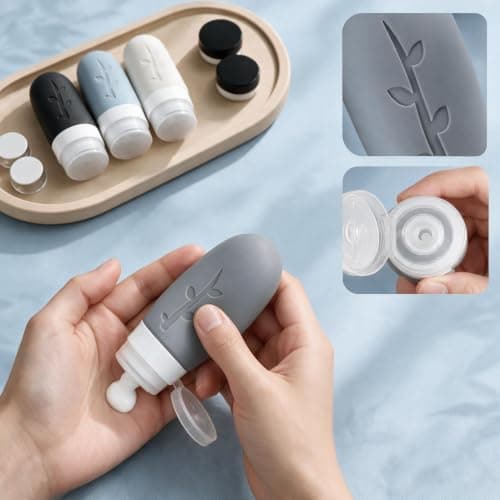 Boyfield Travel Bottles for Toiletries,18 pack Silicone Set essentials — view 5