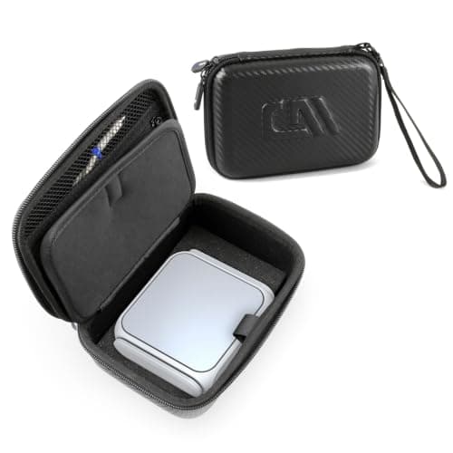 CASEMATIX Carrying Case Compatible with ASUS RT-BE58 Go WiFi 7 Travel Router - Hard Shell EVA Travel Storage Case with Accessory Pocket, Padded Interior and Wrist Strap, Case Only