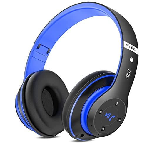 Rebocico Wireless Over Ear Bluetooth Headphones with Microphone for Travel