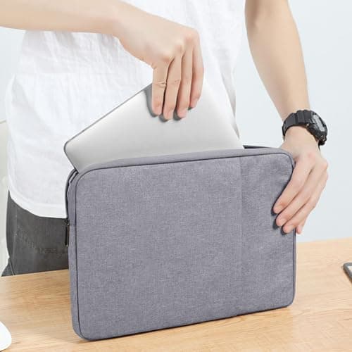 14-Inch Laptop Sleeve Case, Protective Case Soft Padding Zipper Cover Carrying Bag, Suitable For Macbook Air/Pro Laptops, Portable Laptop Bag (Dark blue) — view 6