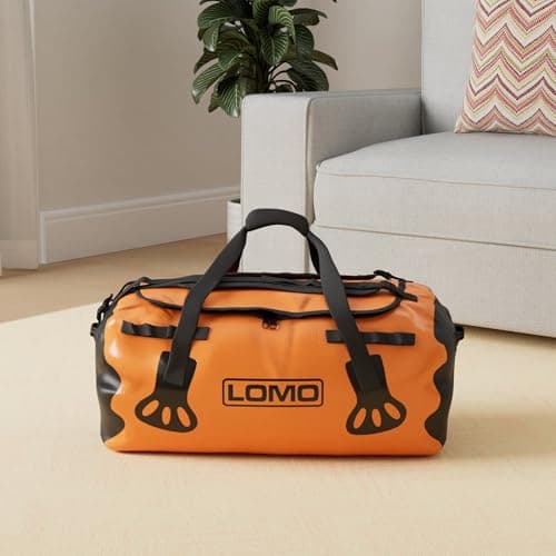 Lomo Blaze 60L Expedition Holdall Duffel Rucksack Bag with Zip Orange — view 2