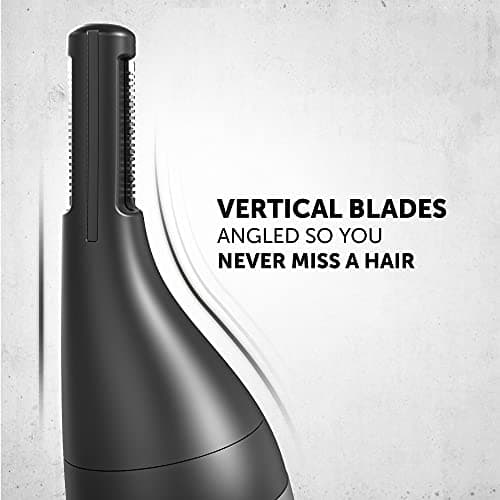 Wahl Precision, Ear, Nose and Eyebrow Trimmer,Gifts for Him, Precision Dual Blade, Vertical Trimming Head, Fully Washable Trimmers, 5 Trimming Lengths, Battery Operated — view 5