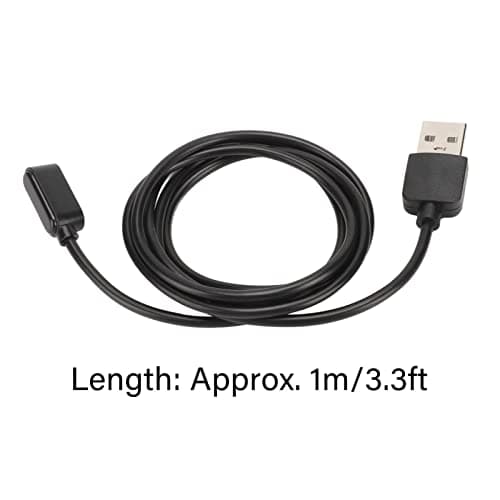 Goshyda Portable Smartwatch Charger, USB Watch Charging Cable Cord for 6 7 Band 6 7, for ES Watch, 3.3ft Magnetic Charging for Travel (Black) — view 5