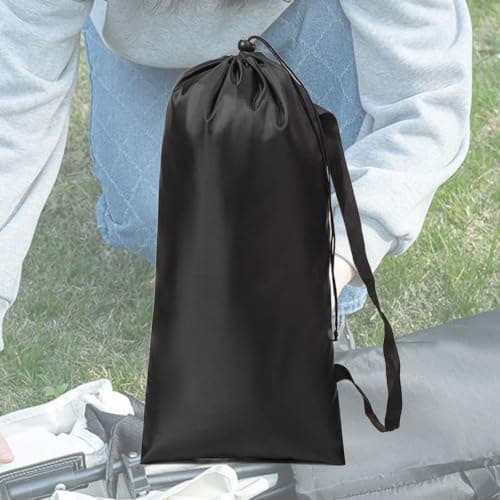 Camping Equipment Organizer 420D Nylon Water Resistant Drawstring Storage Pouch with Shoulder Strap for Outdoor Packing Camping Gear Storage Bag Outdoor Organizer Bag Hiking Equipment Fishing Gear — view 2